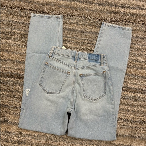 Abercrombie Curve Love Ultra High Rise 90’s Straight Jeans Sz 25L | Abercrombie - Picture 14 of 14